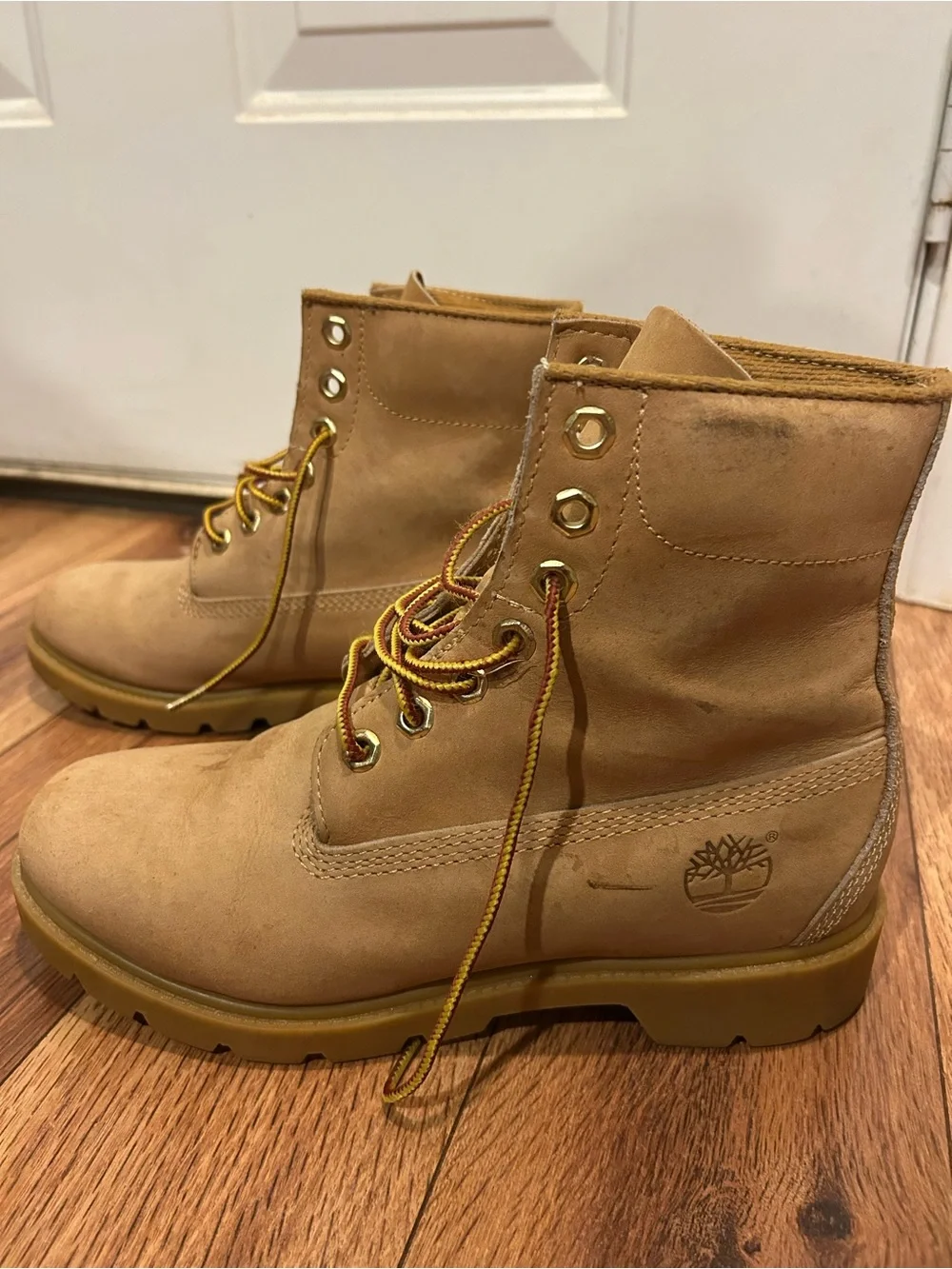 Timberland 10066 6-Inch Basic Waterproof Boots Wheat Nubuck Men’s Size 7